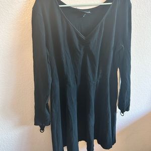 Sourpuss black thumb hole mini dress